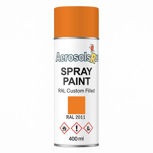 RAL 2011 Deep Orange - 400ml Aerosol Spray Paint Any Finish