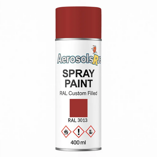 RAL 3013 Tomato Red - 400ml Aerosol Spray Paint Any Finish