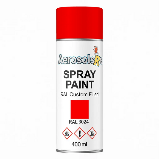 RAL 3024 - 400ml Aerosol Spray Paint Any Finish