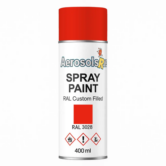 RAL 3028 - 400ml Aerosol Spray Paint Any Finish