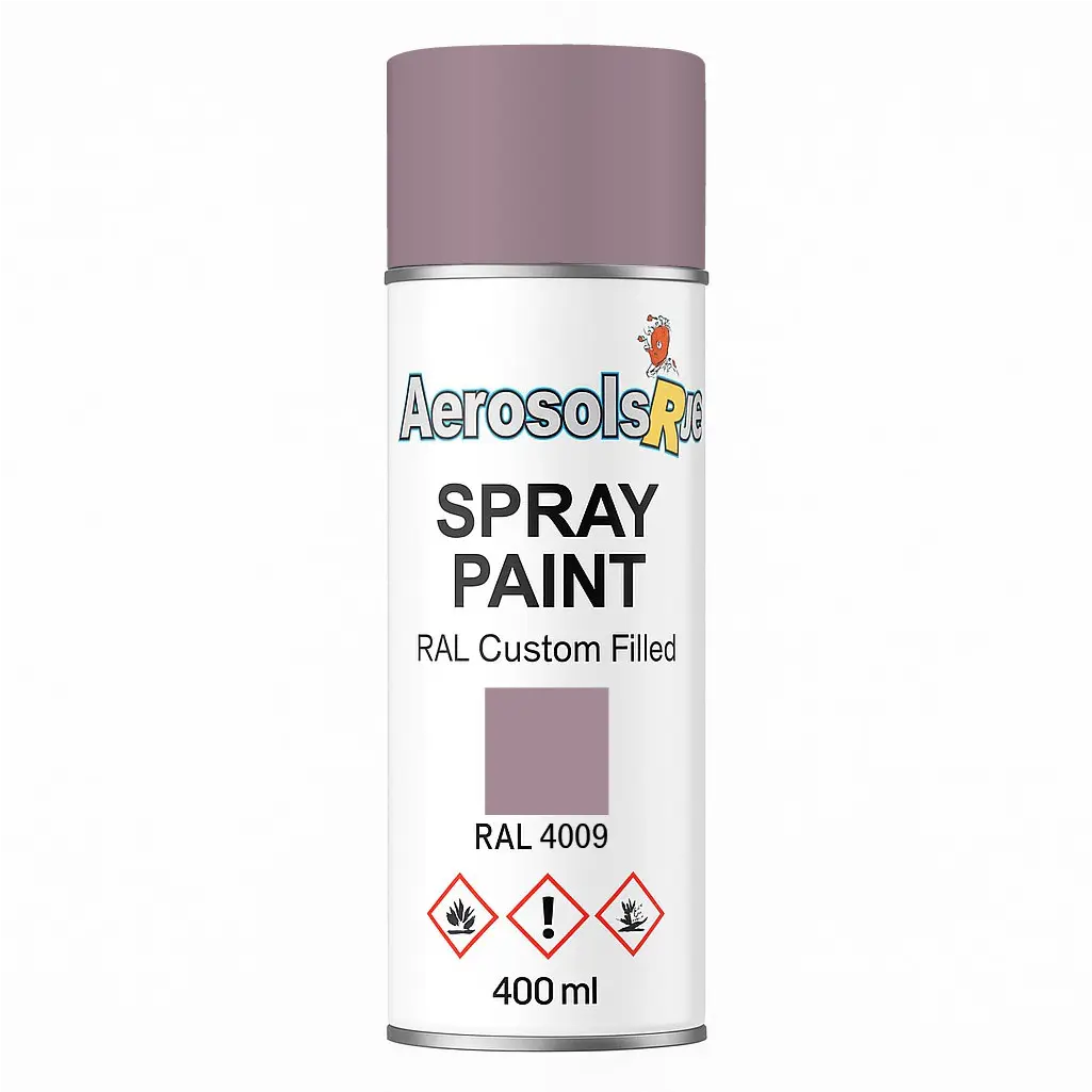 RAL 4009 Pastel Violet- 400ml Aerosol Spray Paint Any Finish