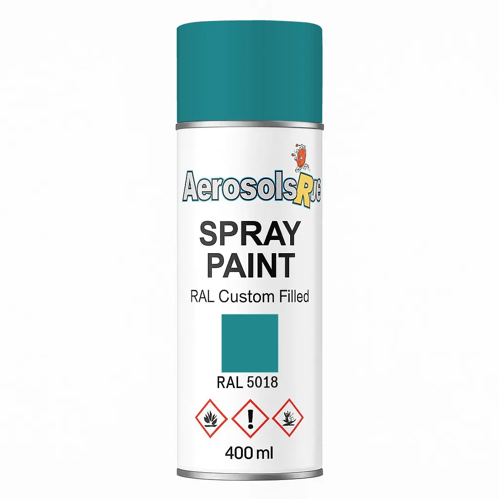 RAL 5018 - 400ml Aerosol Spray Paint Any Finish