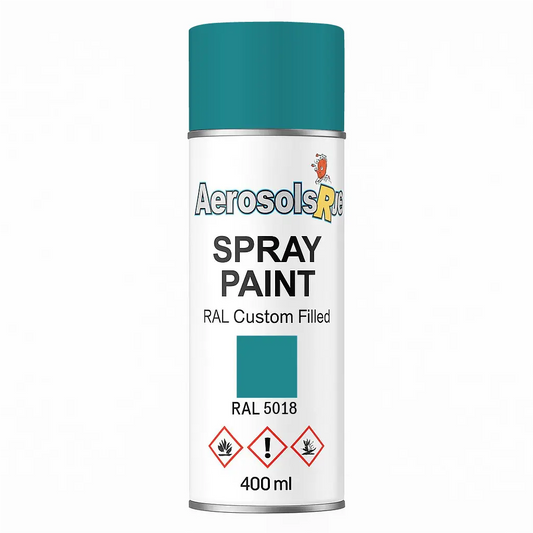 RAL 5018 - 400ml Aerosol Spray Paint Any Finish