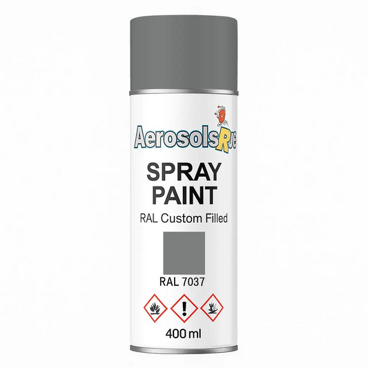 RAL 7037- 400ml Aerosol Spray Paint Any Finish