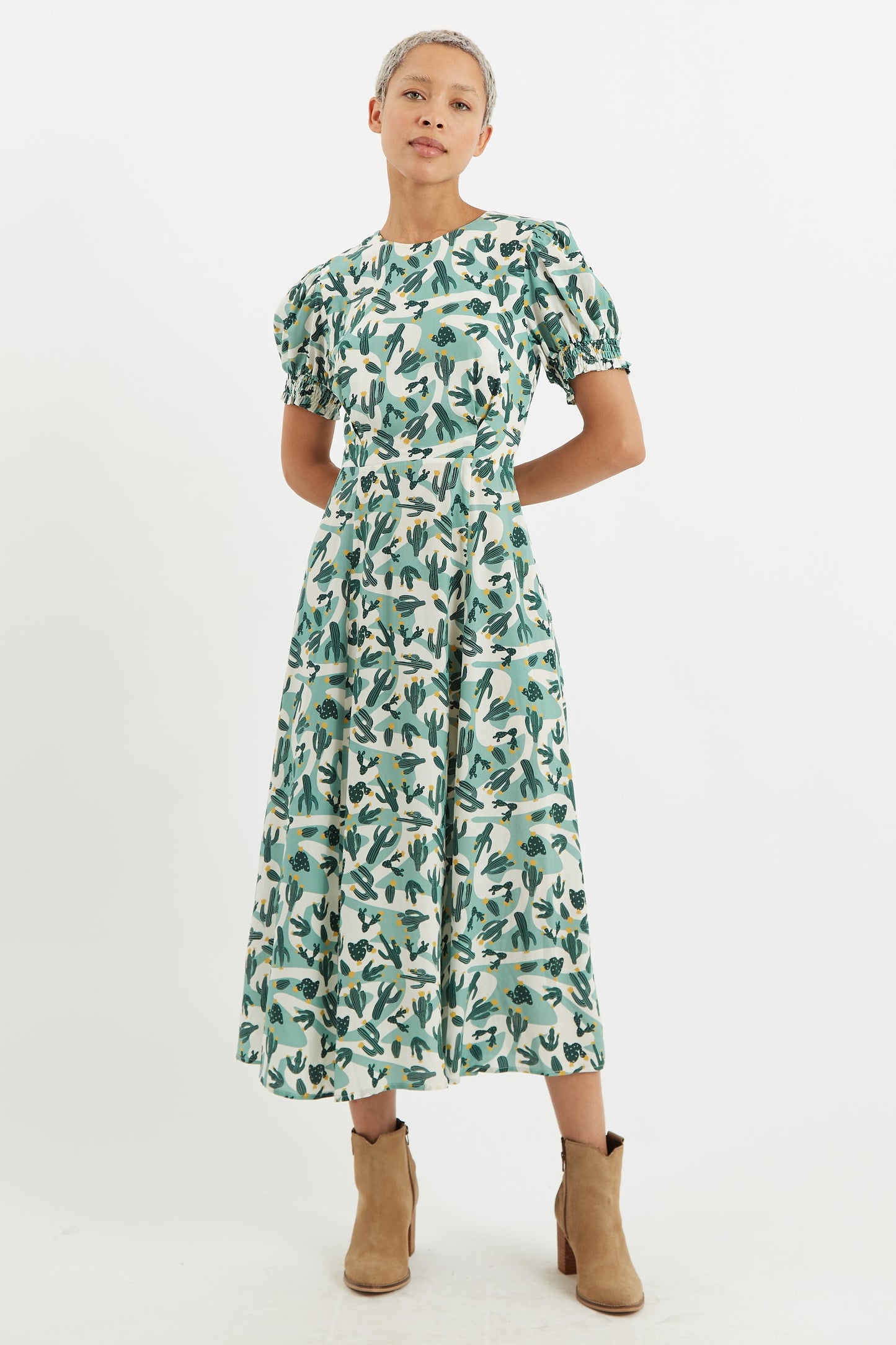 Romola Arizona Laced Back Midi Dress