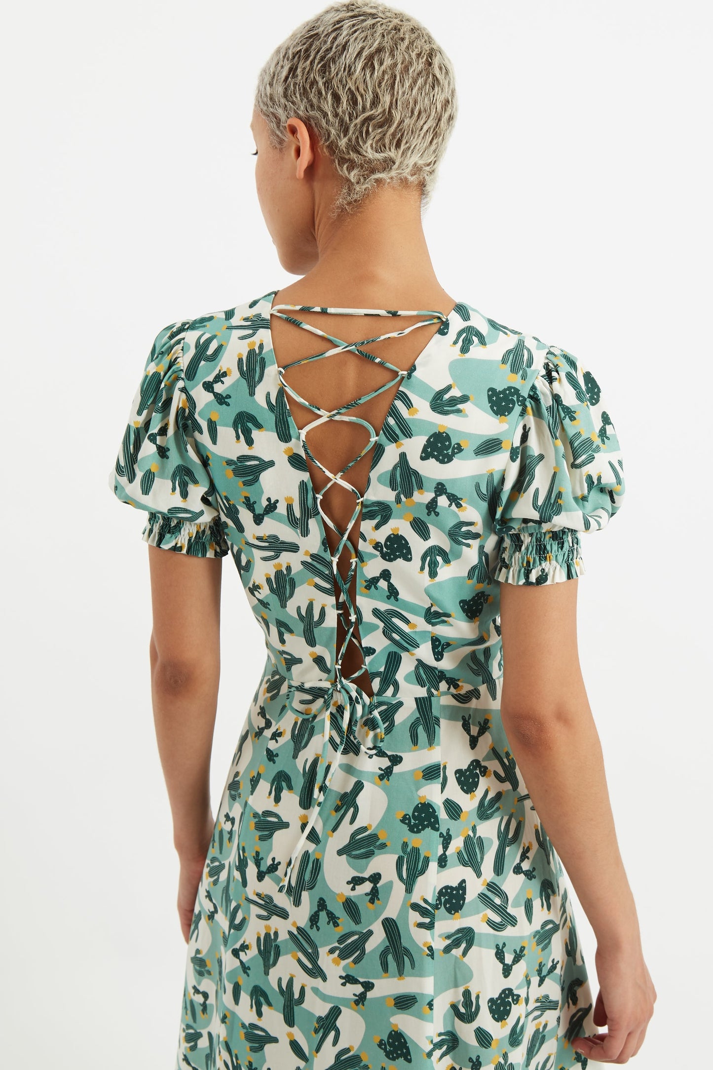 Romola Arizona Laced Back Midi Dress