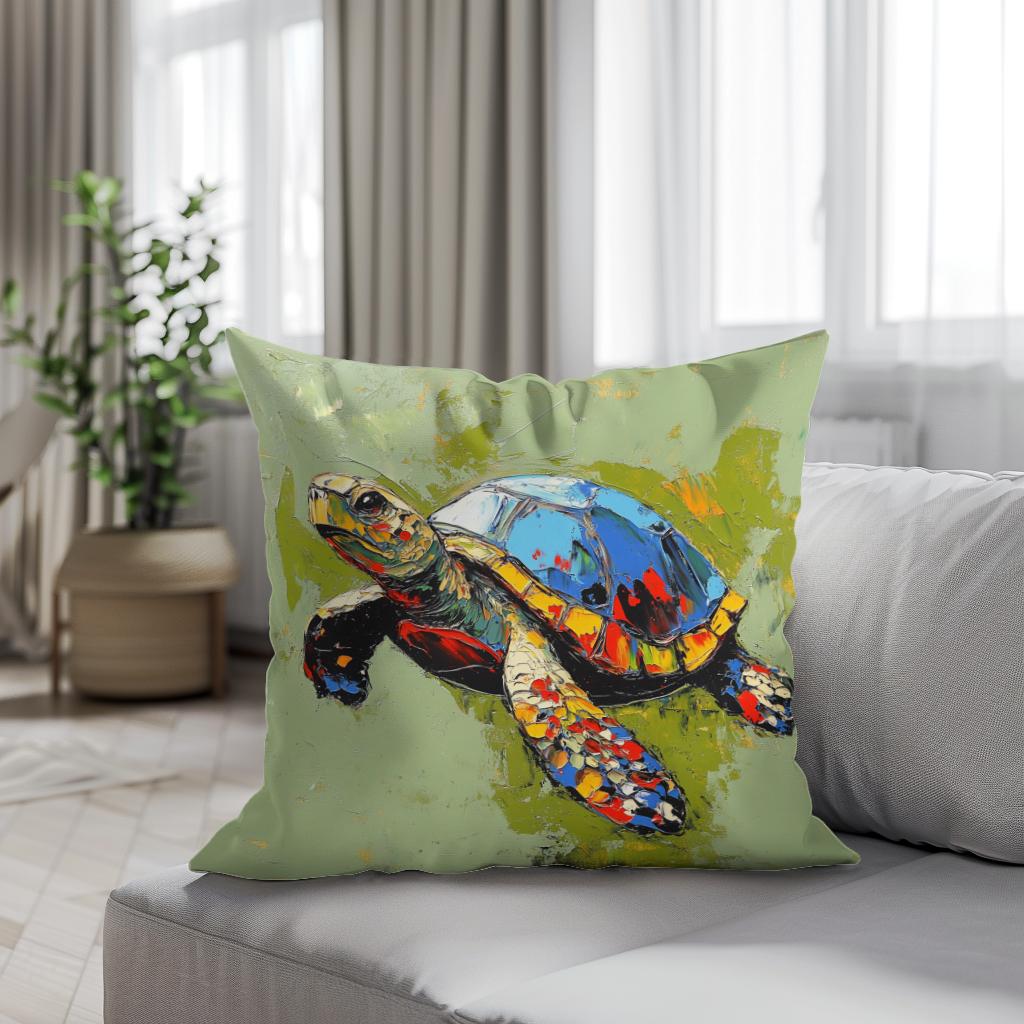 Turtle's Radiant Cotton Cushion