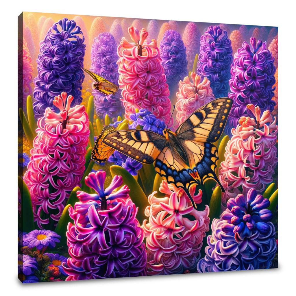Spring Hyacinth Harmony Canvas
