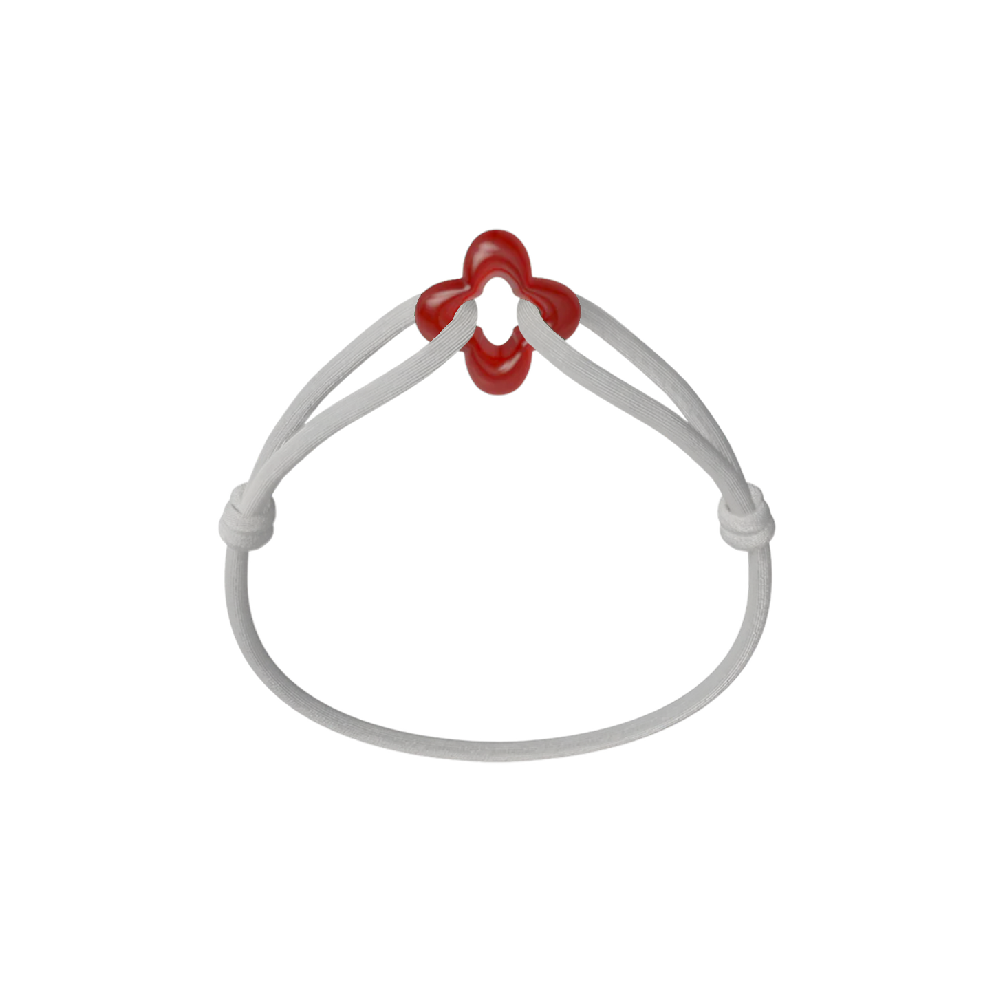 Red Clover Cord Bracelet