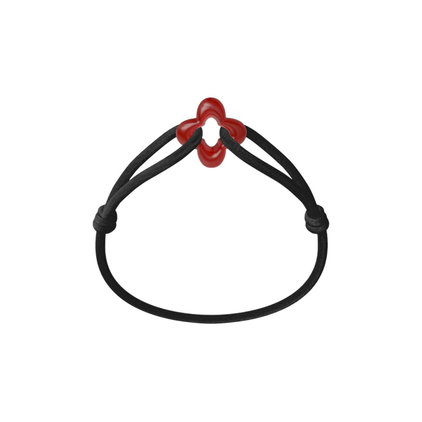 Red Clover Cord Bracelet