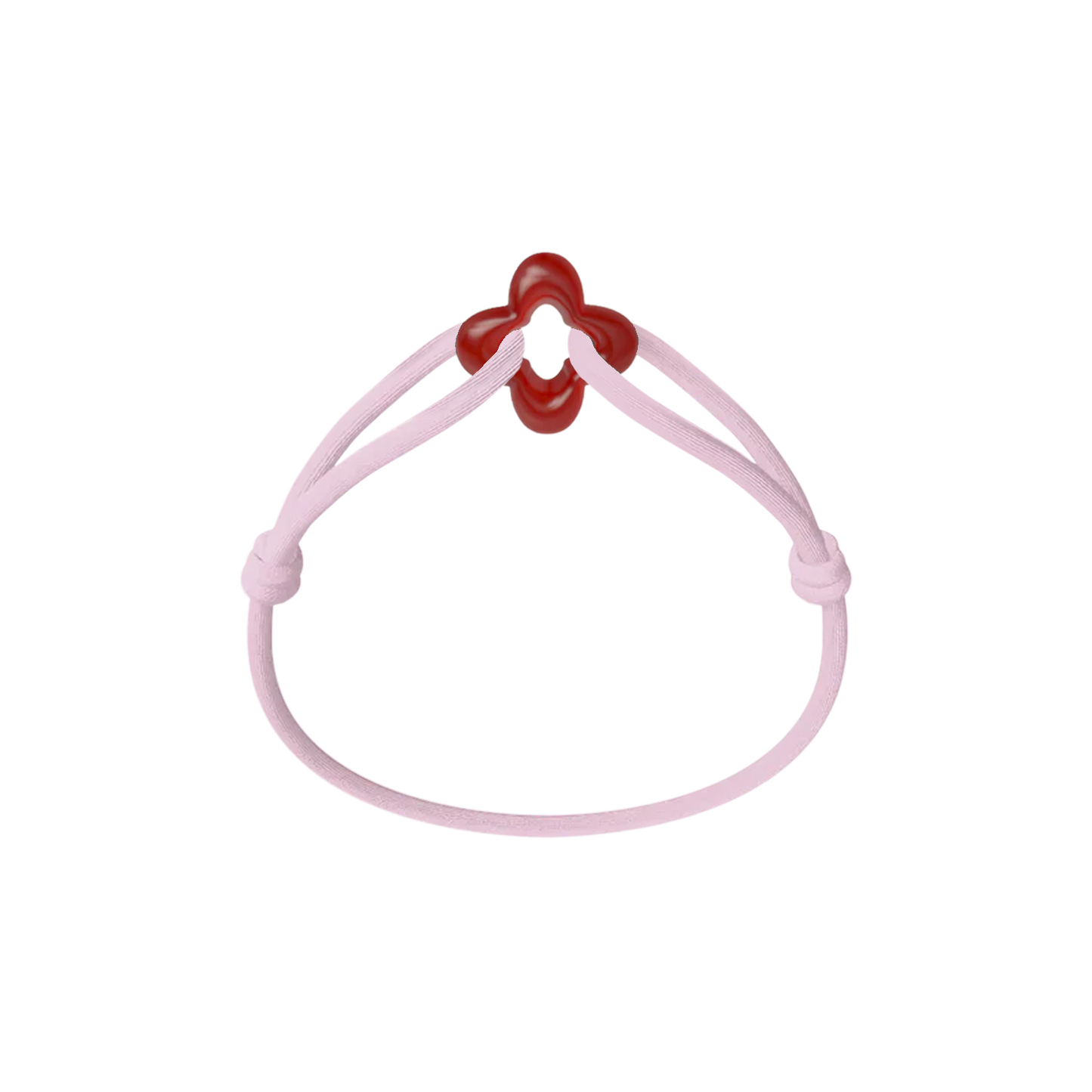 Red Clover Cord Bracelet