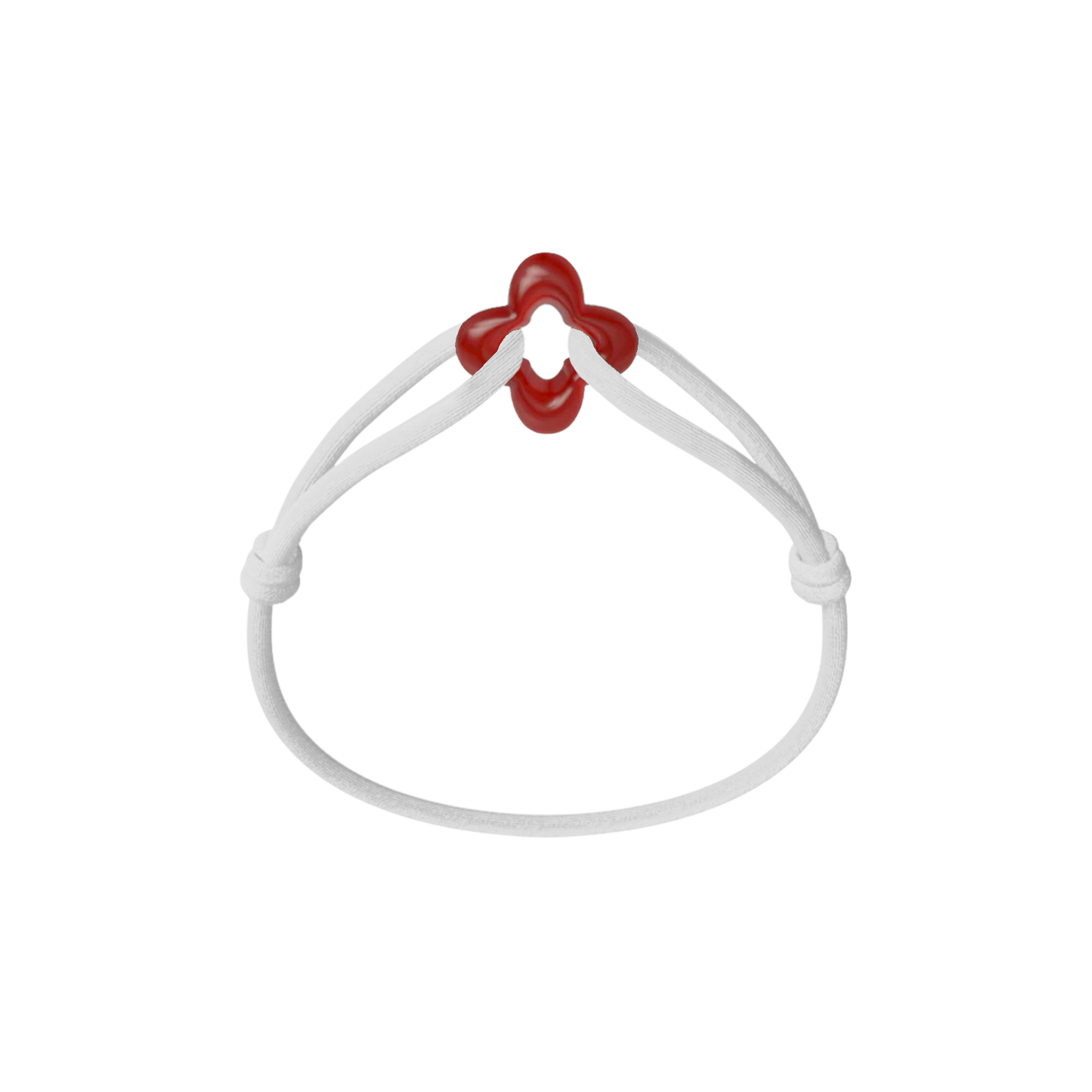 Red Clover Cord Bracelet