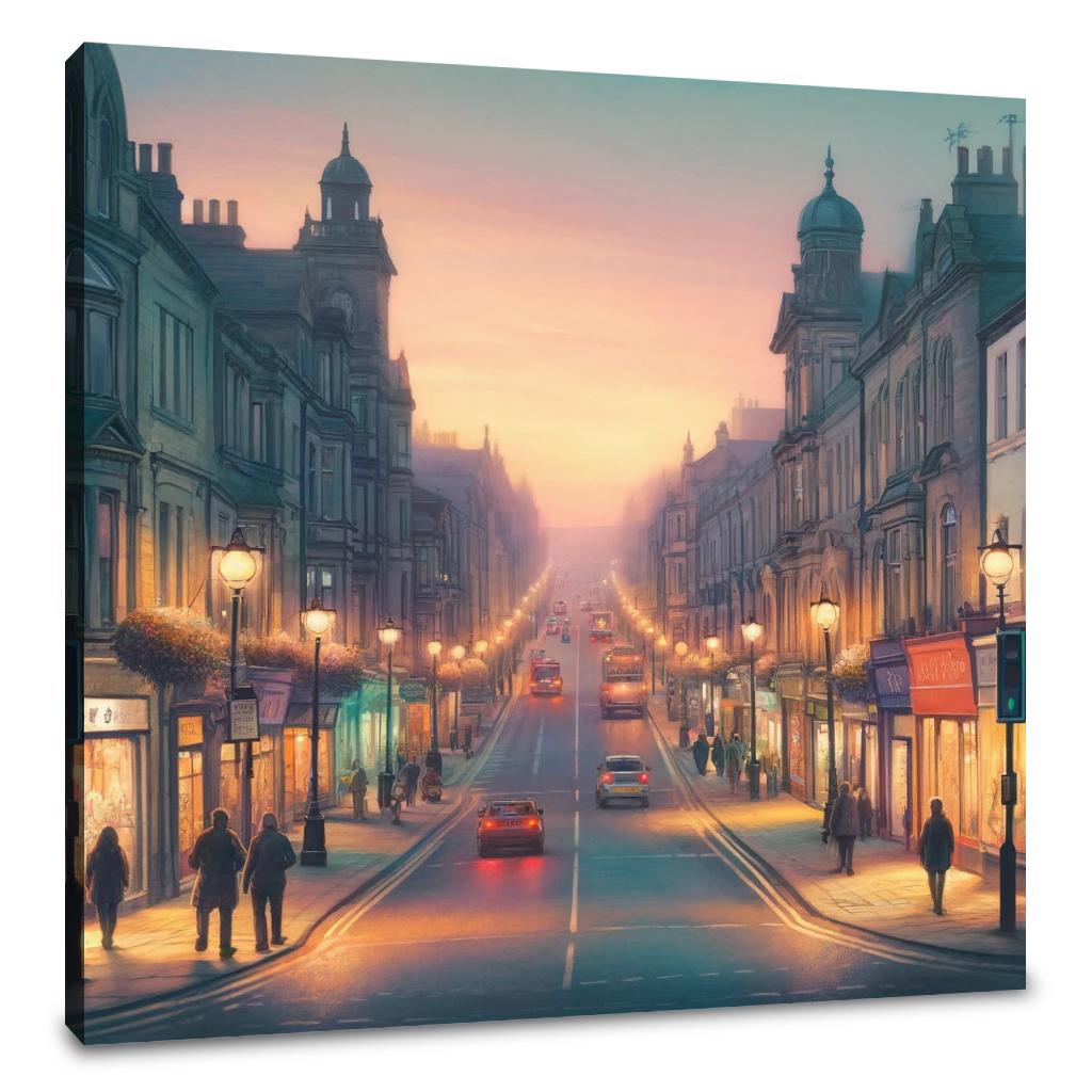 Dusk on Cold Bath Road Canvas