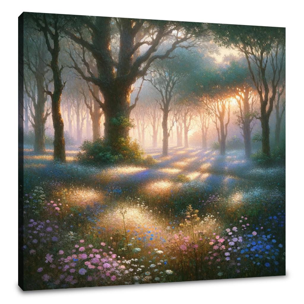 Dawn's Tranquil Glade Canvas