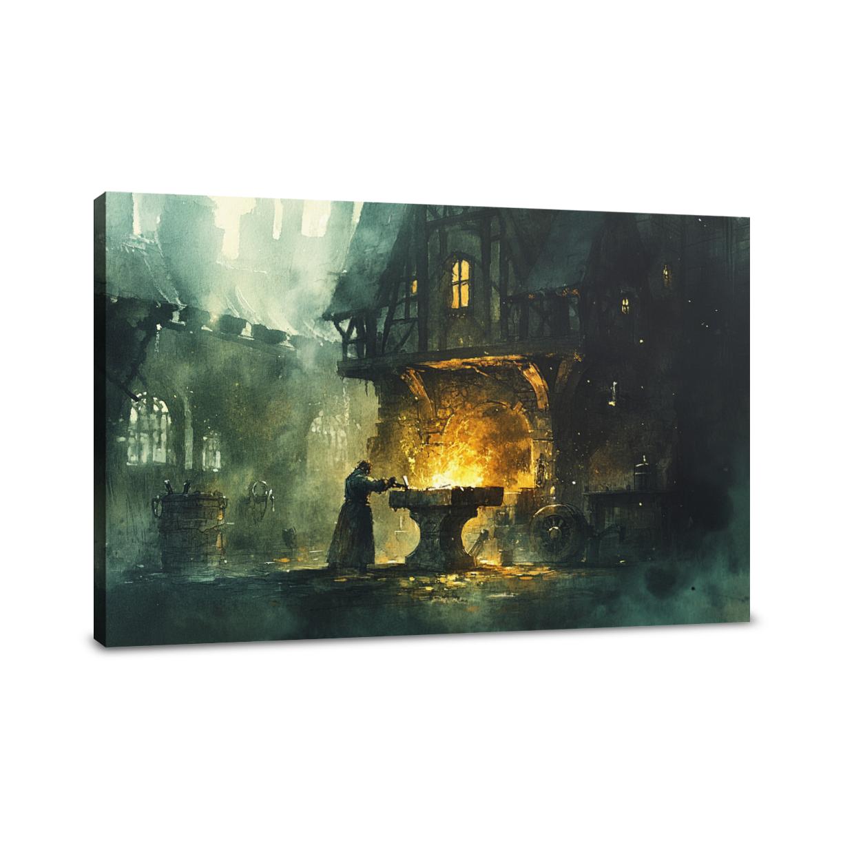 Legendary Swordsmith Forge Canvas