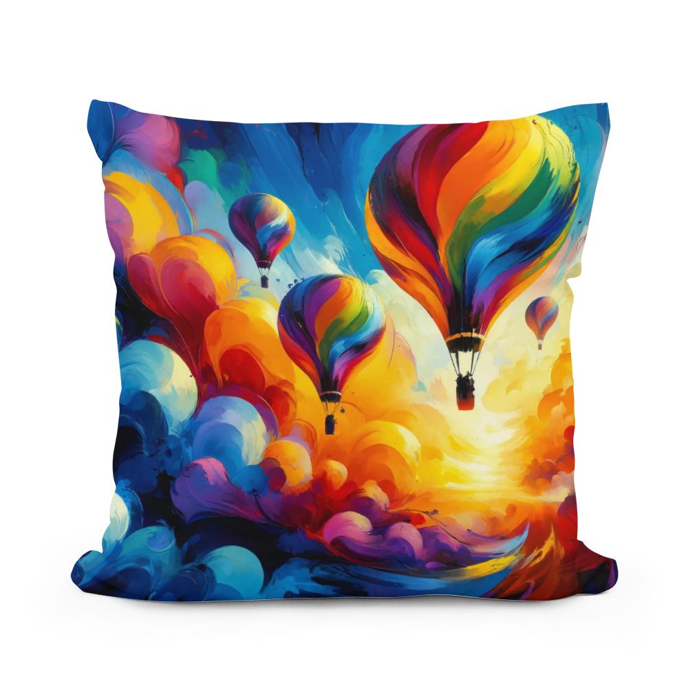 Abstract Horizons Cotton Cushion