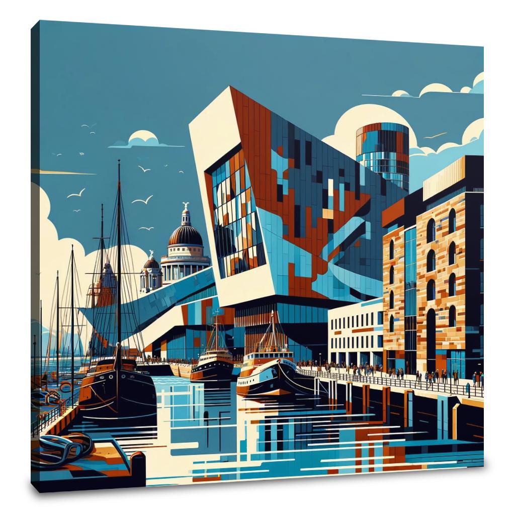 Liverpool Merseyside Maritime Modernism Canvas