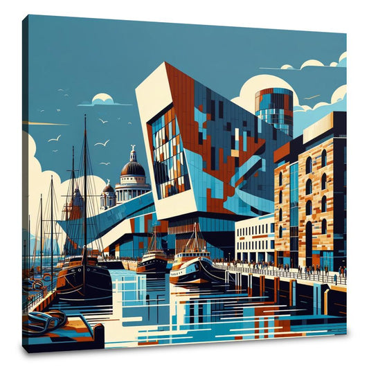 Liverpool Merseyside Maritime Modernism Canvas