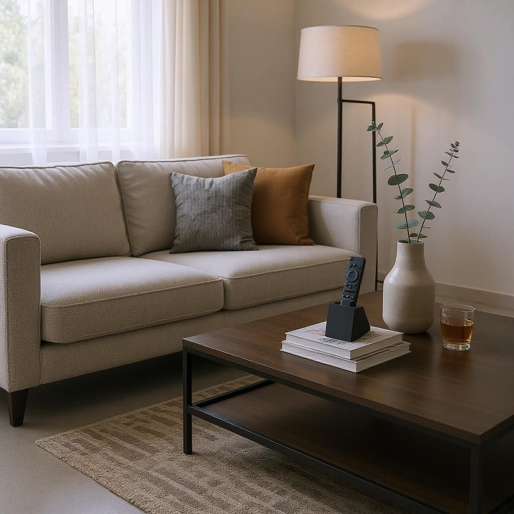 Modern Single Remote Control Holder - Compact Desk & Table Stand