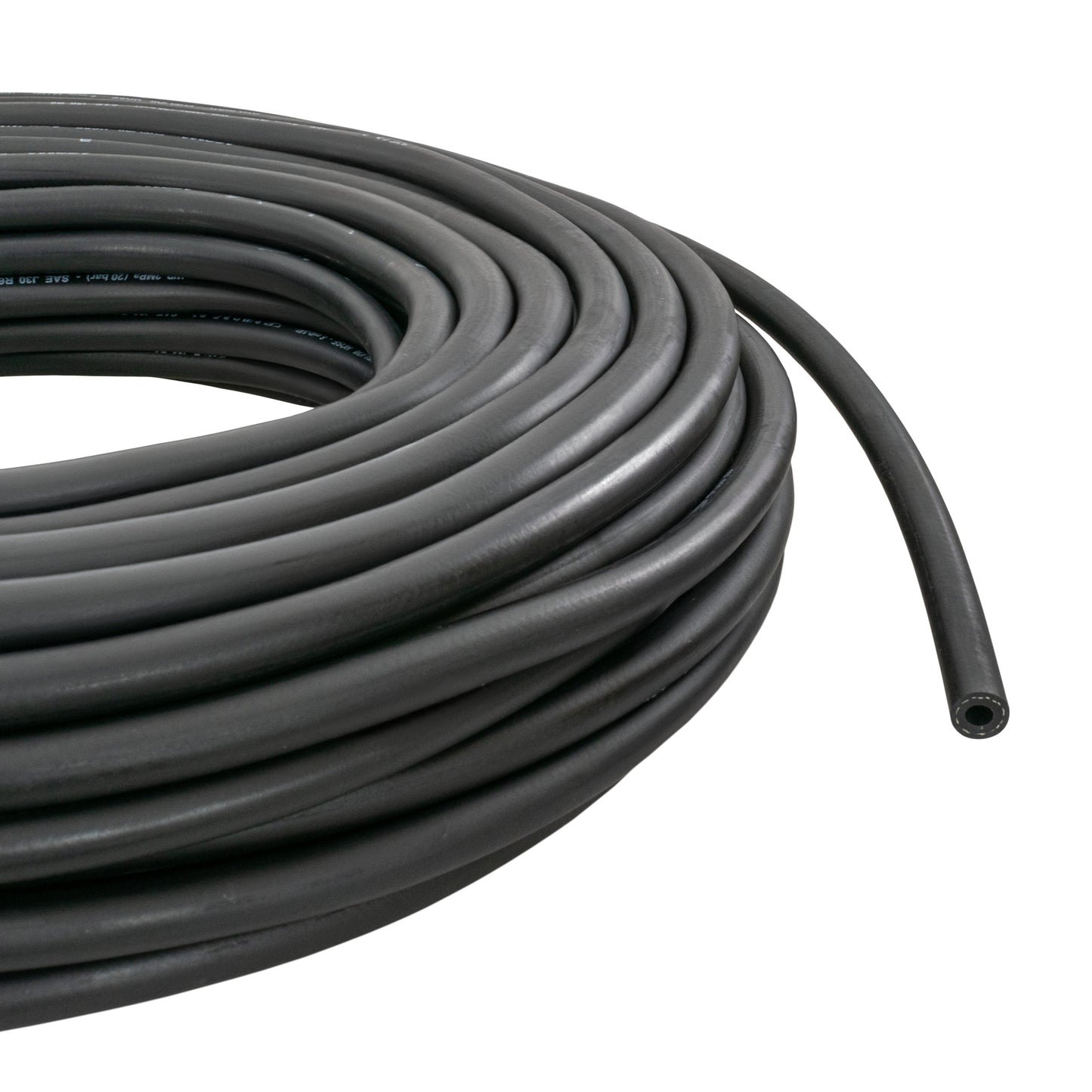 Rubber 4mm Braided Fuel, Oil Hose SAE J30 R6