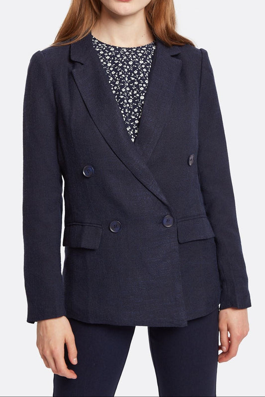 Riley Double Breasted Jacket Navy