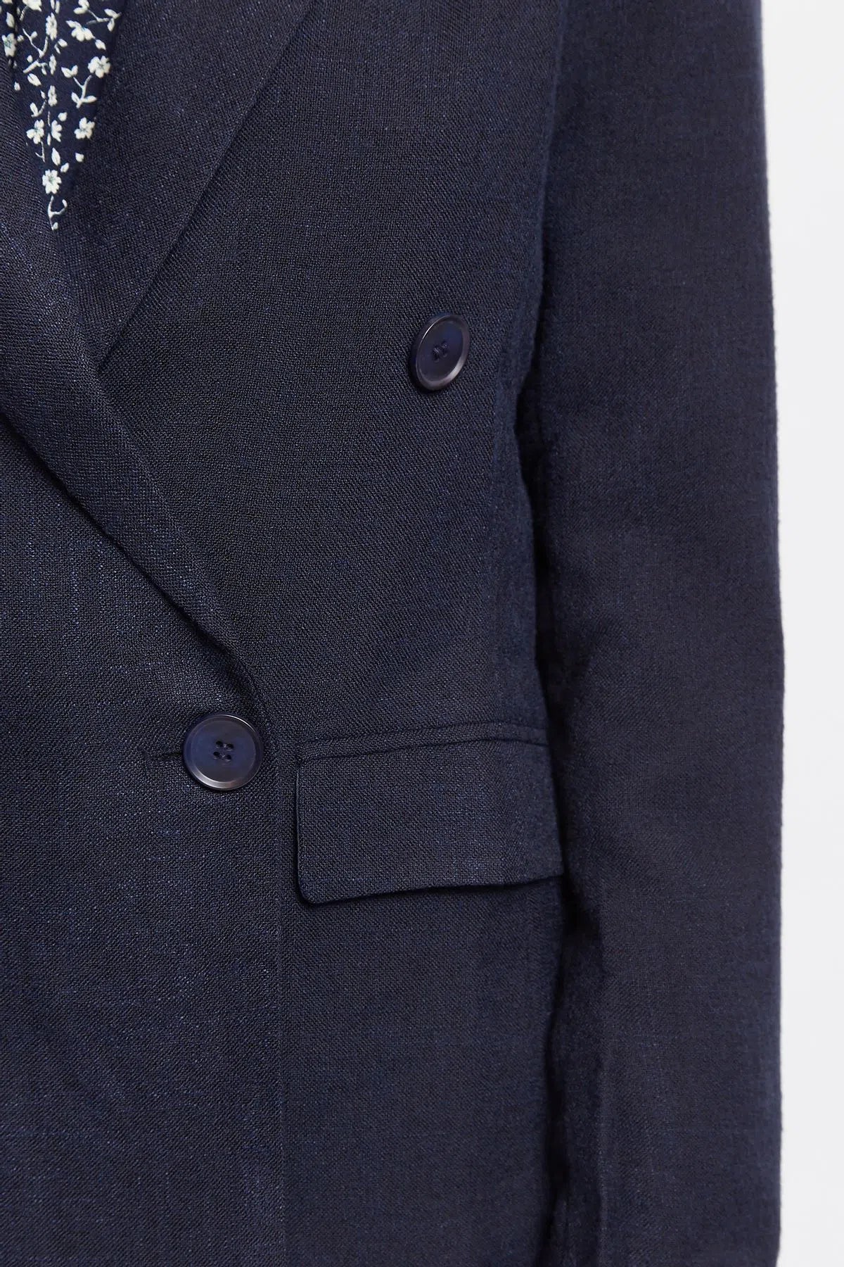 Riley Double Breasted Jacket Navy