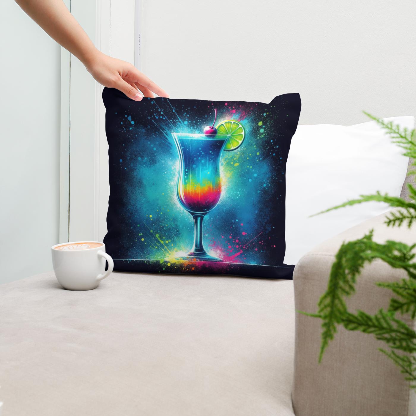 Midnight Cocktail Cotton Cushion