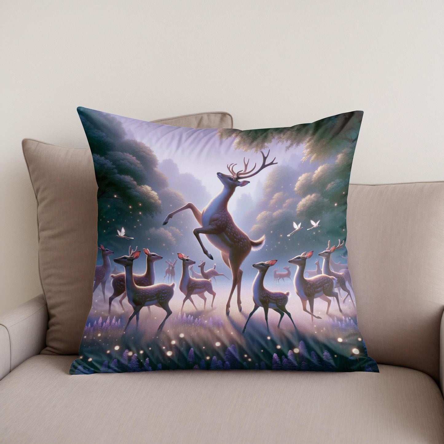 Ballet Deer Cotton Cushion