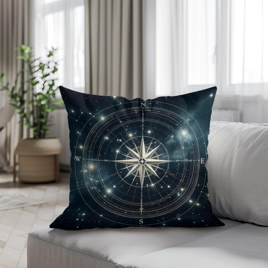 Celestial Compass Cotton Cushion