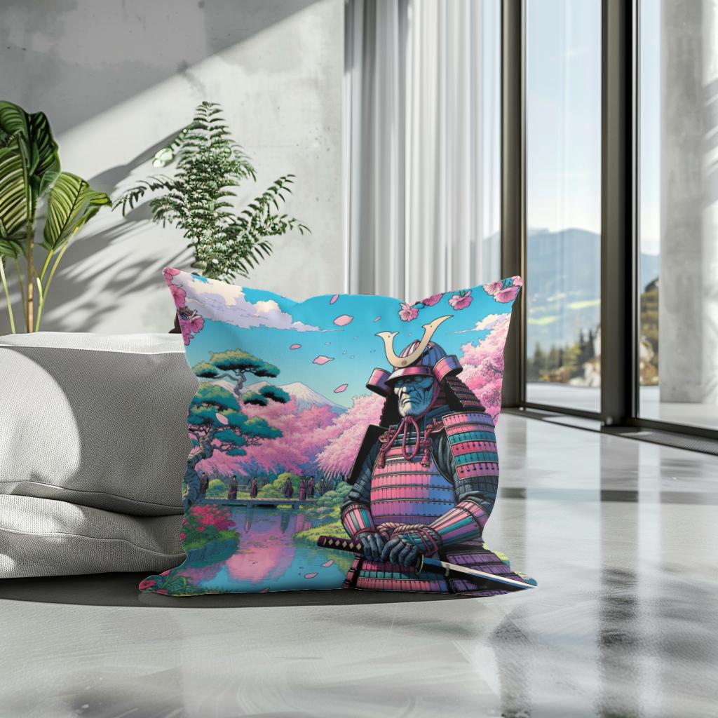 Blossom Warrior Cotton Cushion