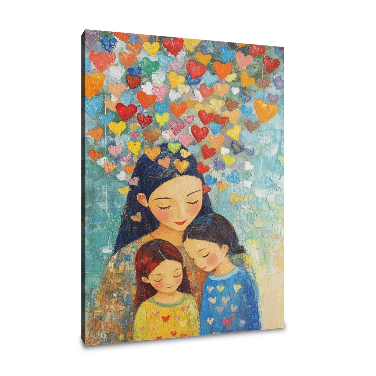 Mother’s Heart Shower Canvas