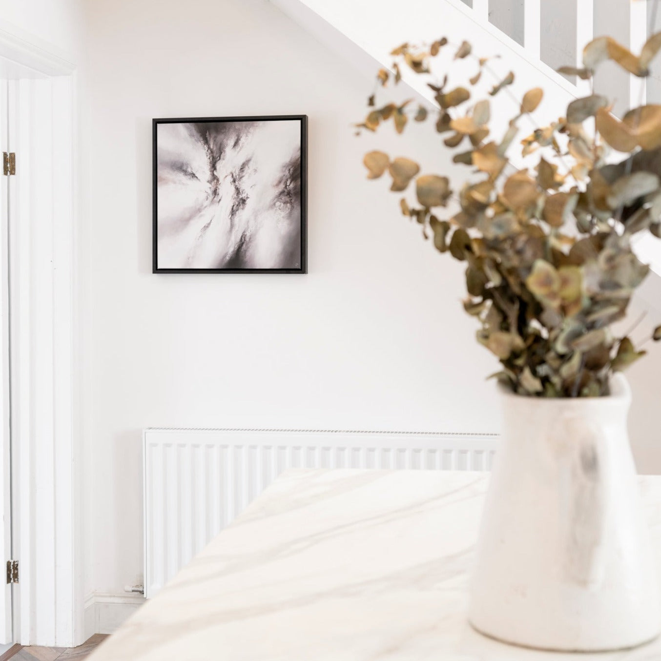 Fusion II Square Framed Printed Canvas