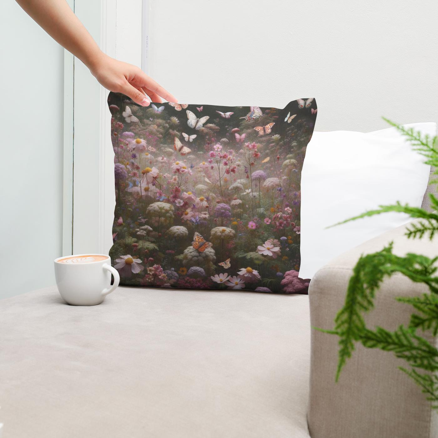 Butterfly Haven Cotton Cushion