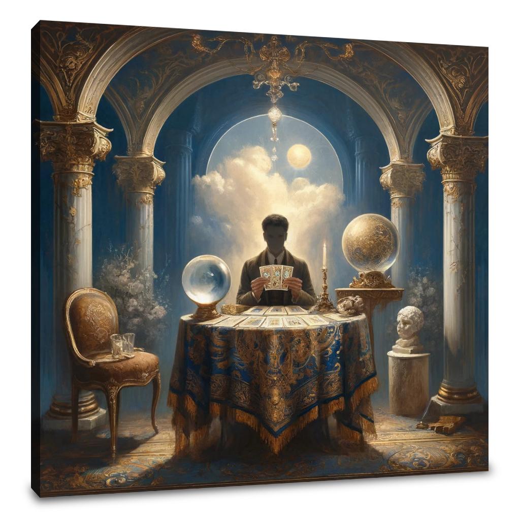 Mystical Tarot Reader Canvas