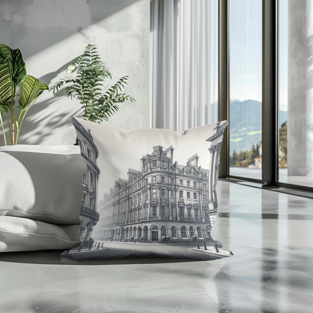 Newcastle Grey Street Classic Elegance Cotton Cushion