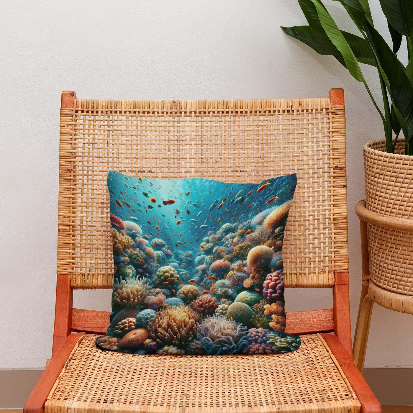Reef Splendour Cotton Cushion