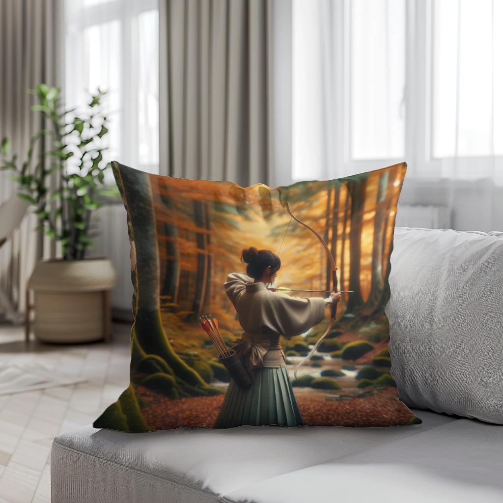Kyudo Autumn Focus Cotton Cushion