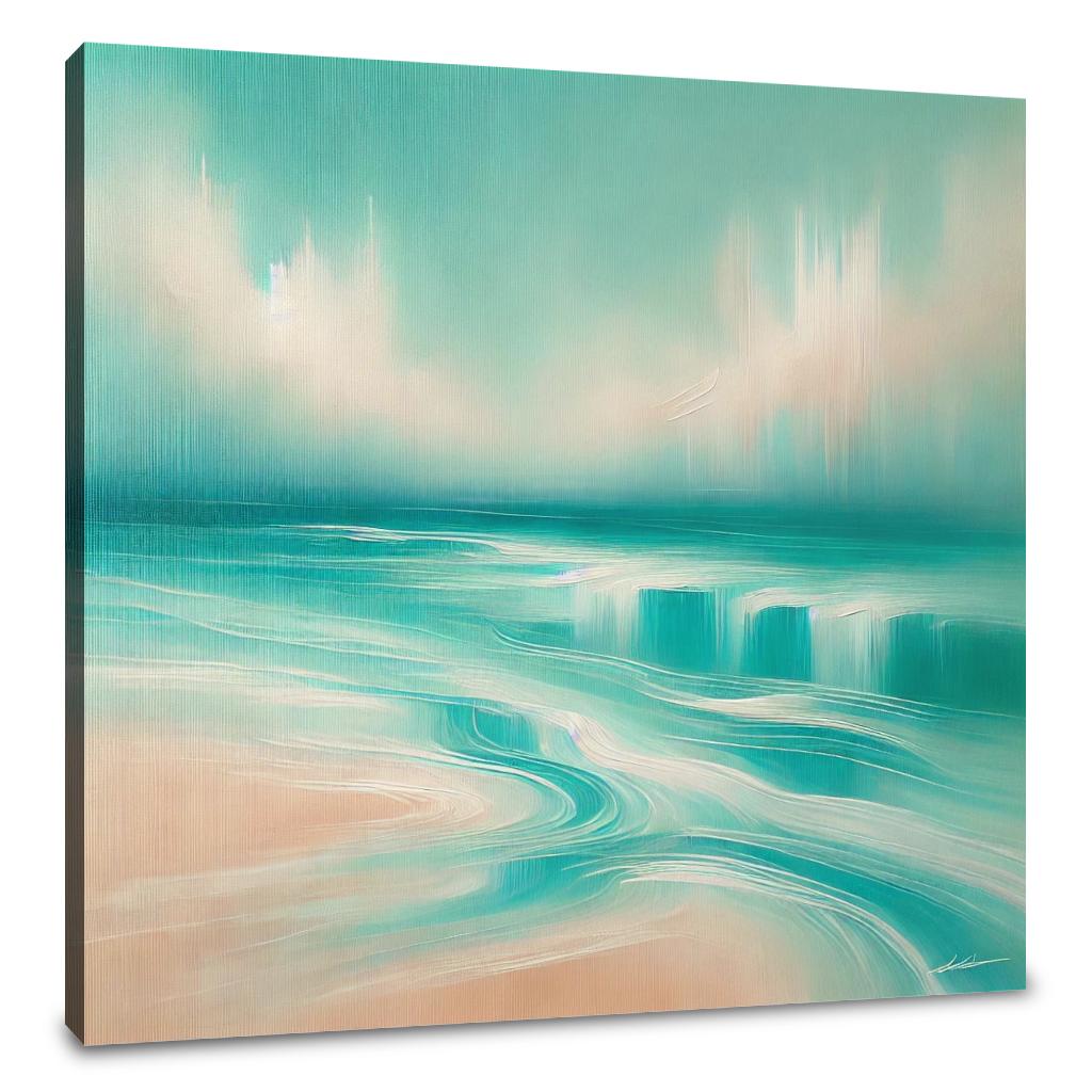 Tranquil Turquoise Beach Canvas