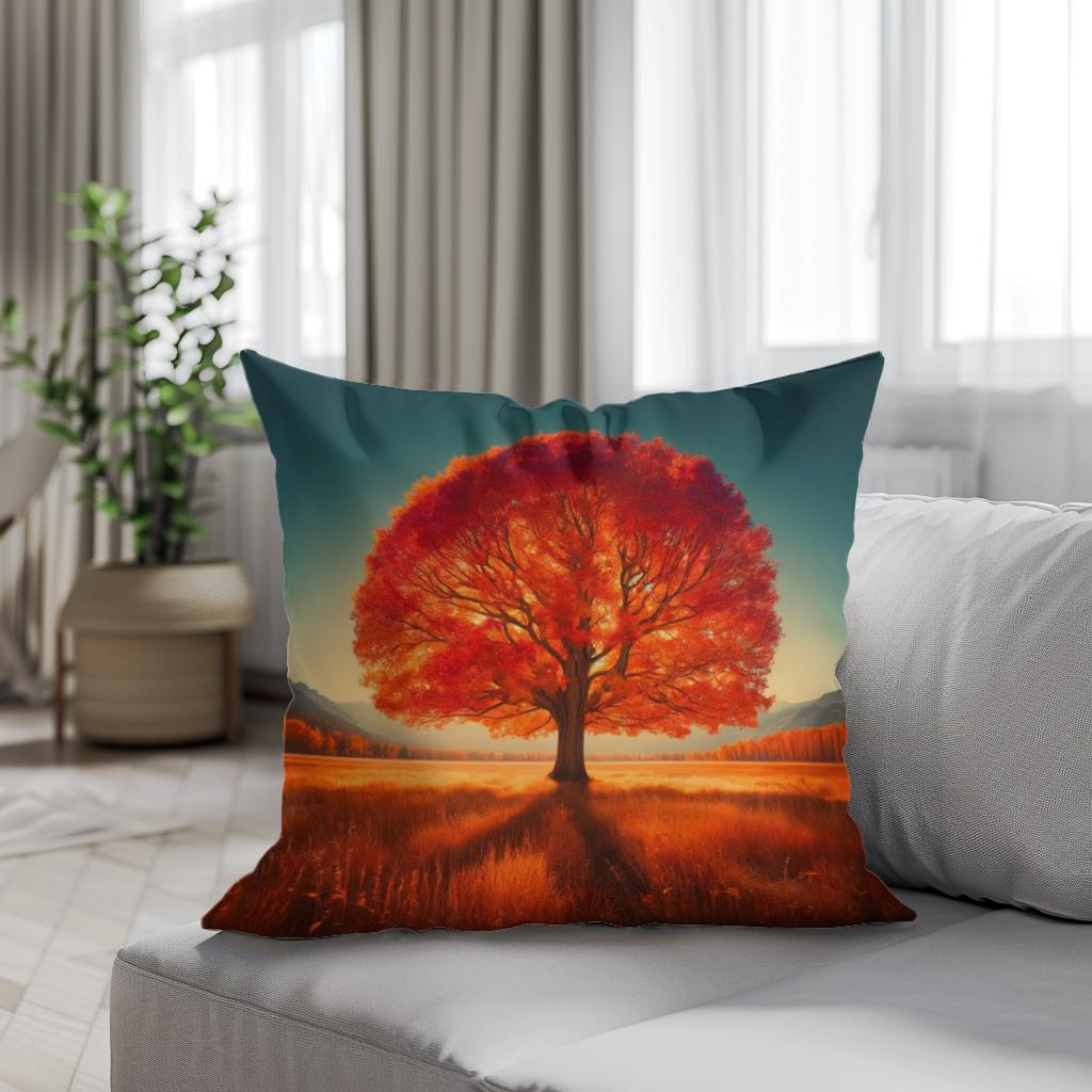 Autumn Solitude Cotton Cushion