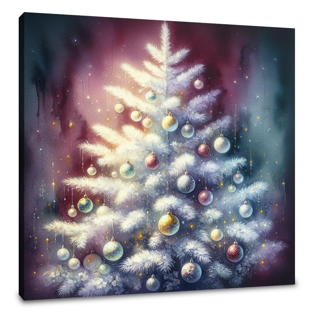 Melancholic Christmas Serenity Canvas