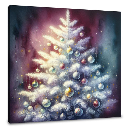 Melancholic Christmas Serenity Canvas