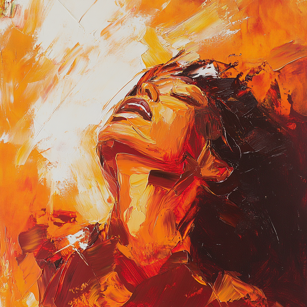 Radiant Maternal Embrace Canvas