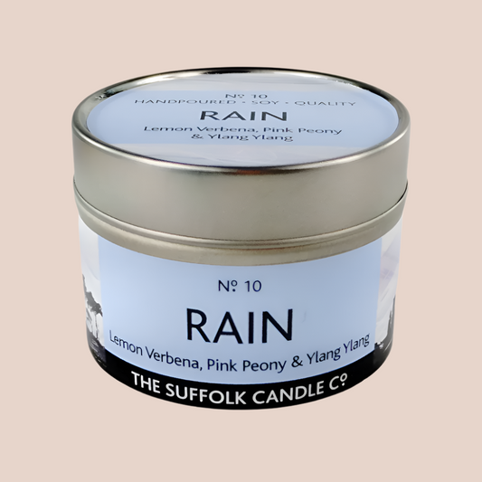 RAIN - Lemon Verbena, Pink Peony and Ylang Ylang - handmade soy candle - 100g