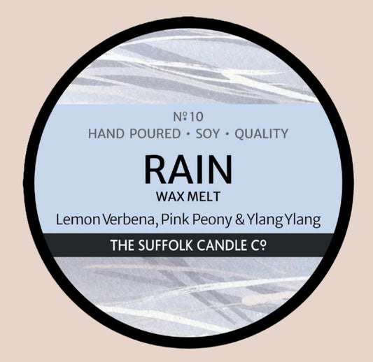 RAIN - Lemon Verbena, Pink Peony and Ylang Ylang - handmade wax melt - 50g