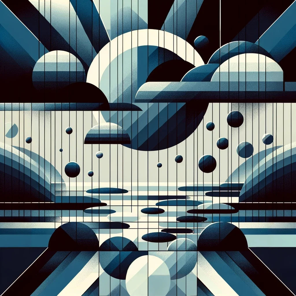 Rain Geometry Canvas