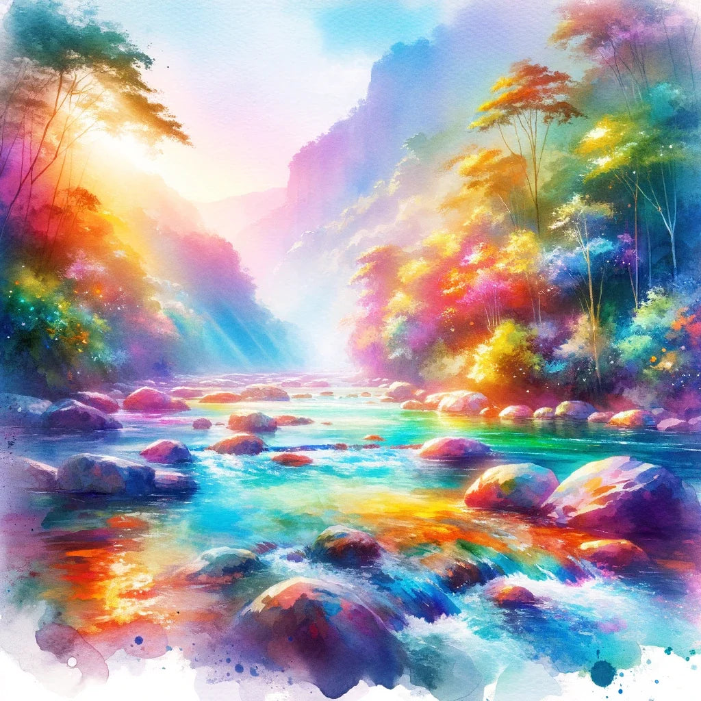 Rainbow River Canvas