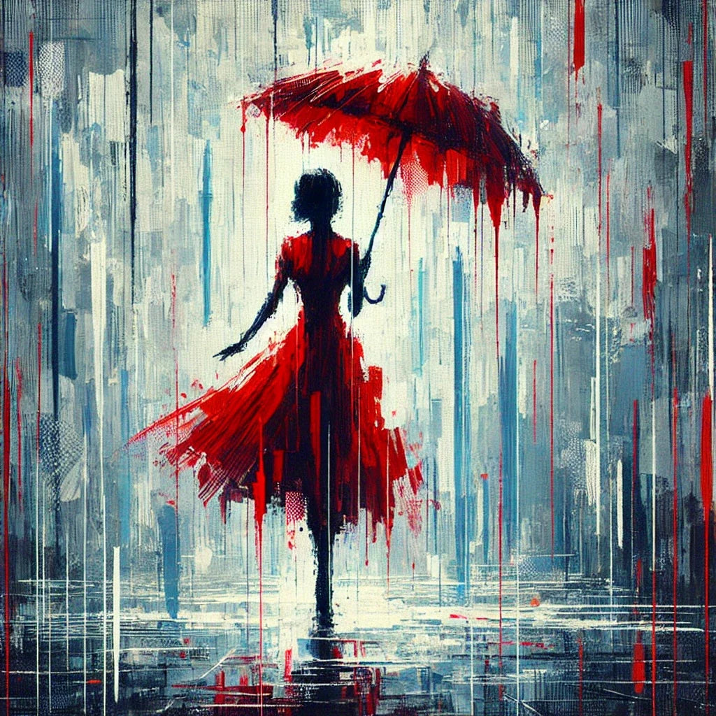 Rainy Day Silhouette Canvas