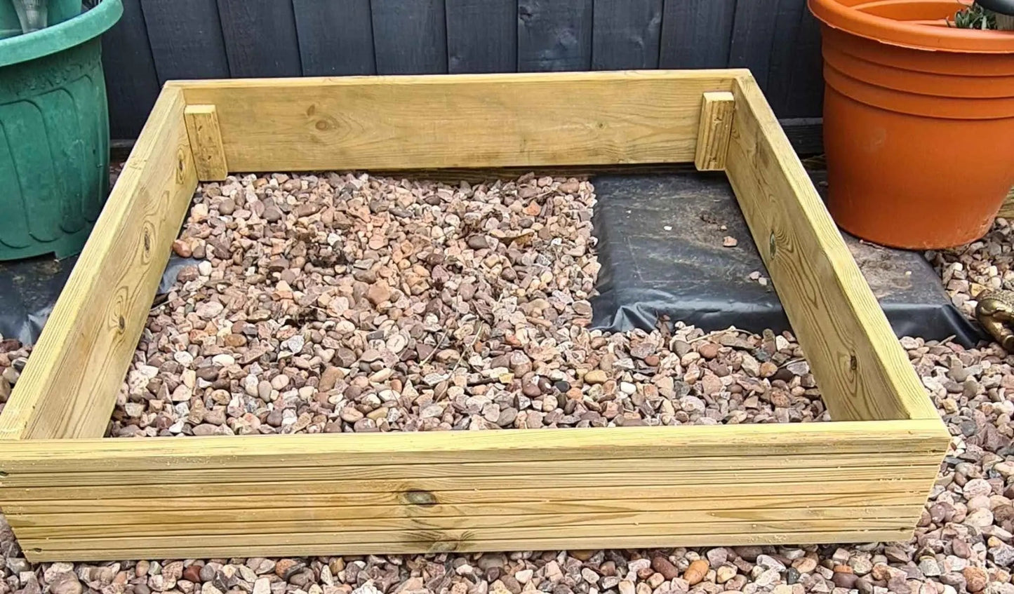 Tanalised Decking Timber Raised Bed Frame Planter