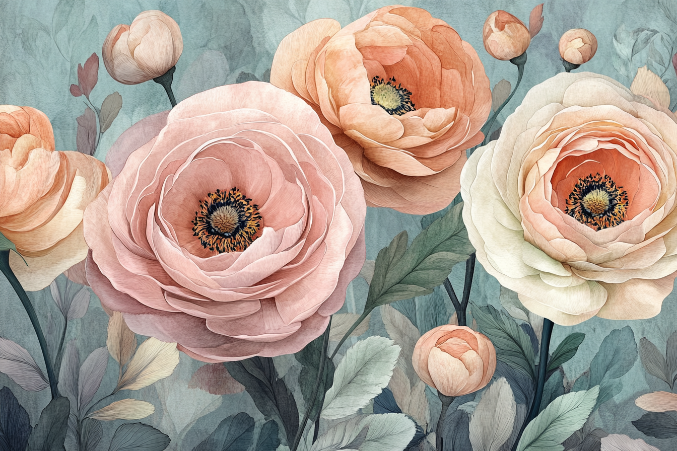 Ranunculus Bloom Blanket