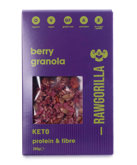 Organic Berry Granola Cereal Keto - 250g - Raw Gorilla